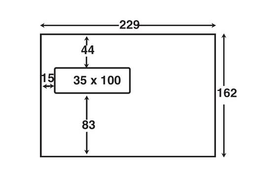 9403344  1559 Konvolutt SOBER C5 mappe SKD 162x229 mm vindu nr 16.